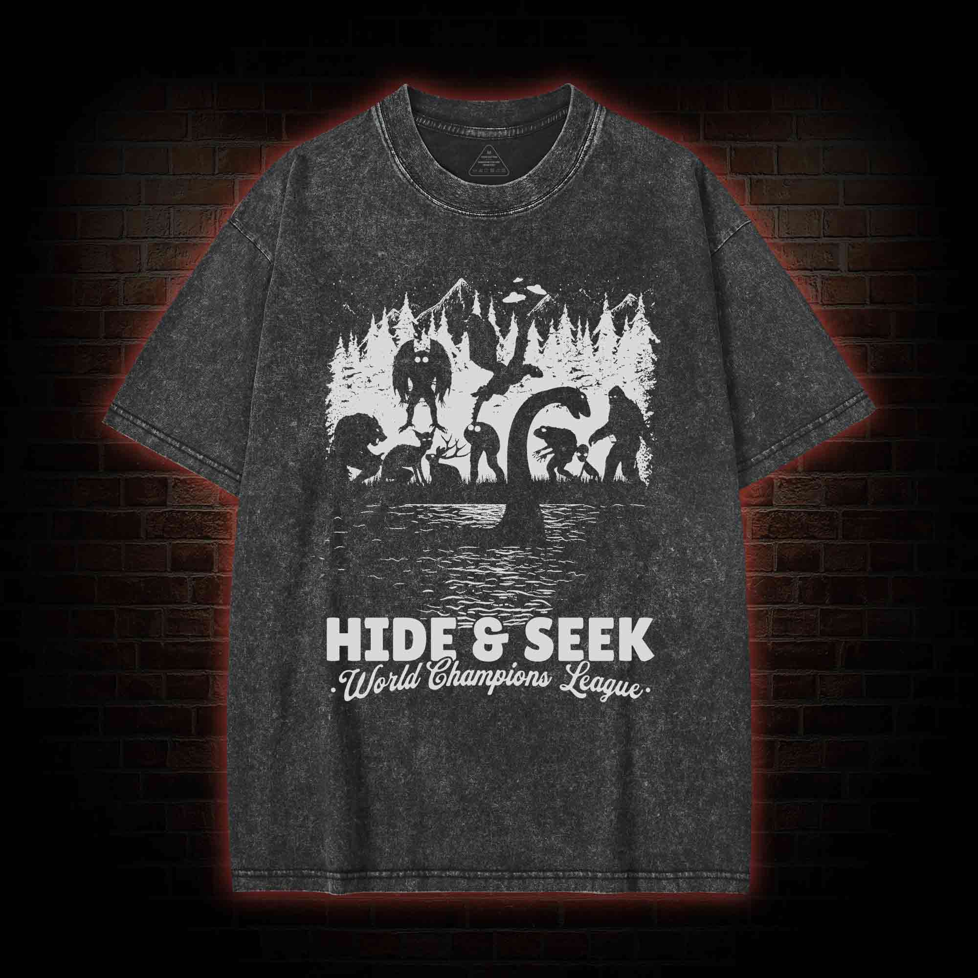  Hide & Seek World Champion League Washed T-shirt