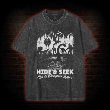  Hide & Seek World Champion League Washed T-shirt