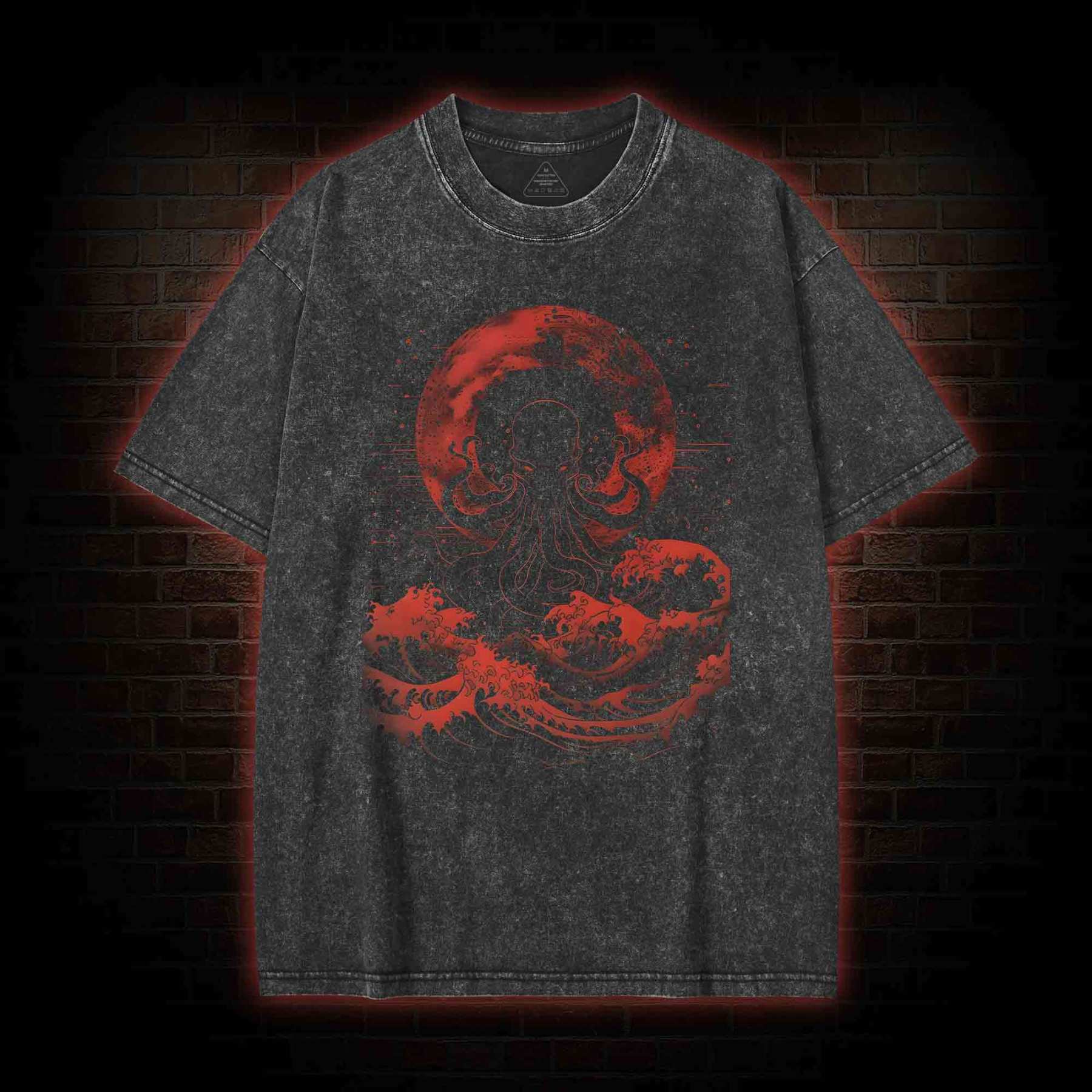 Cthulhu Art Washed T-shirt