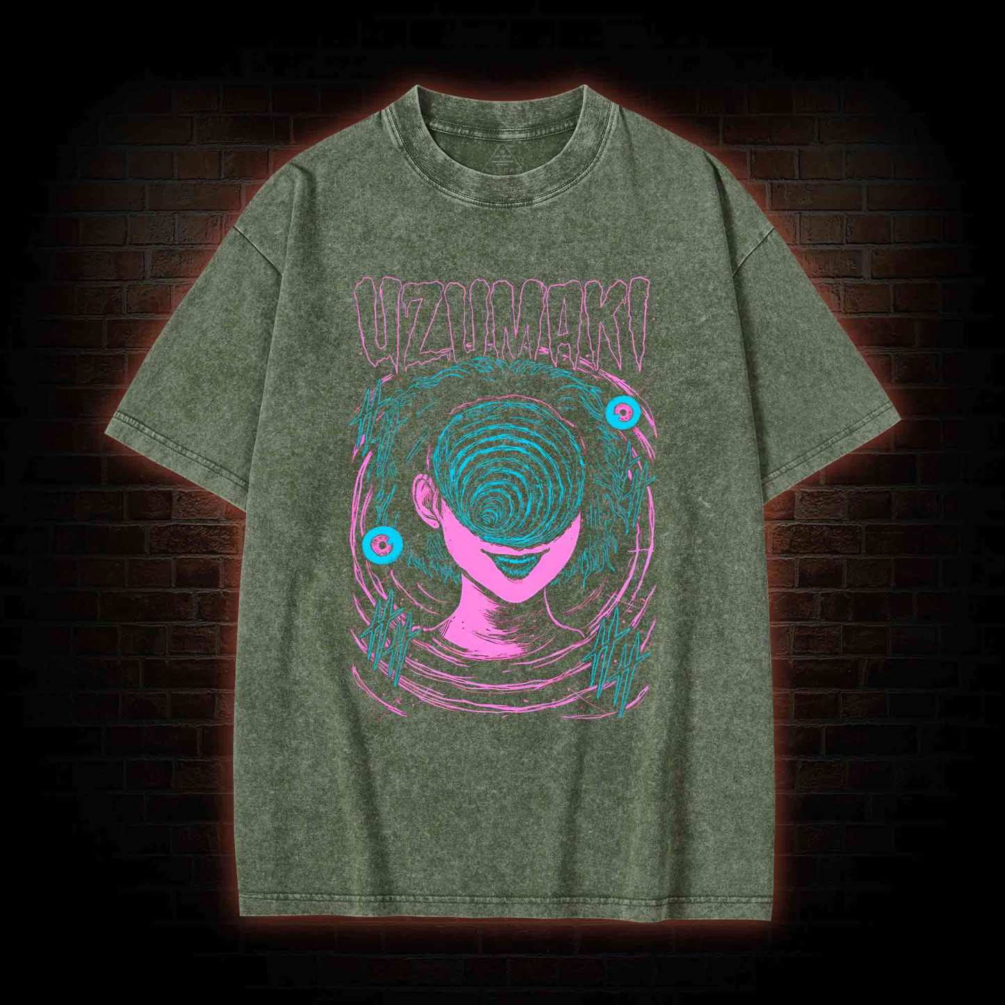 UZUMAKI Girl Washed T-shirt