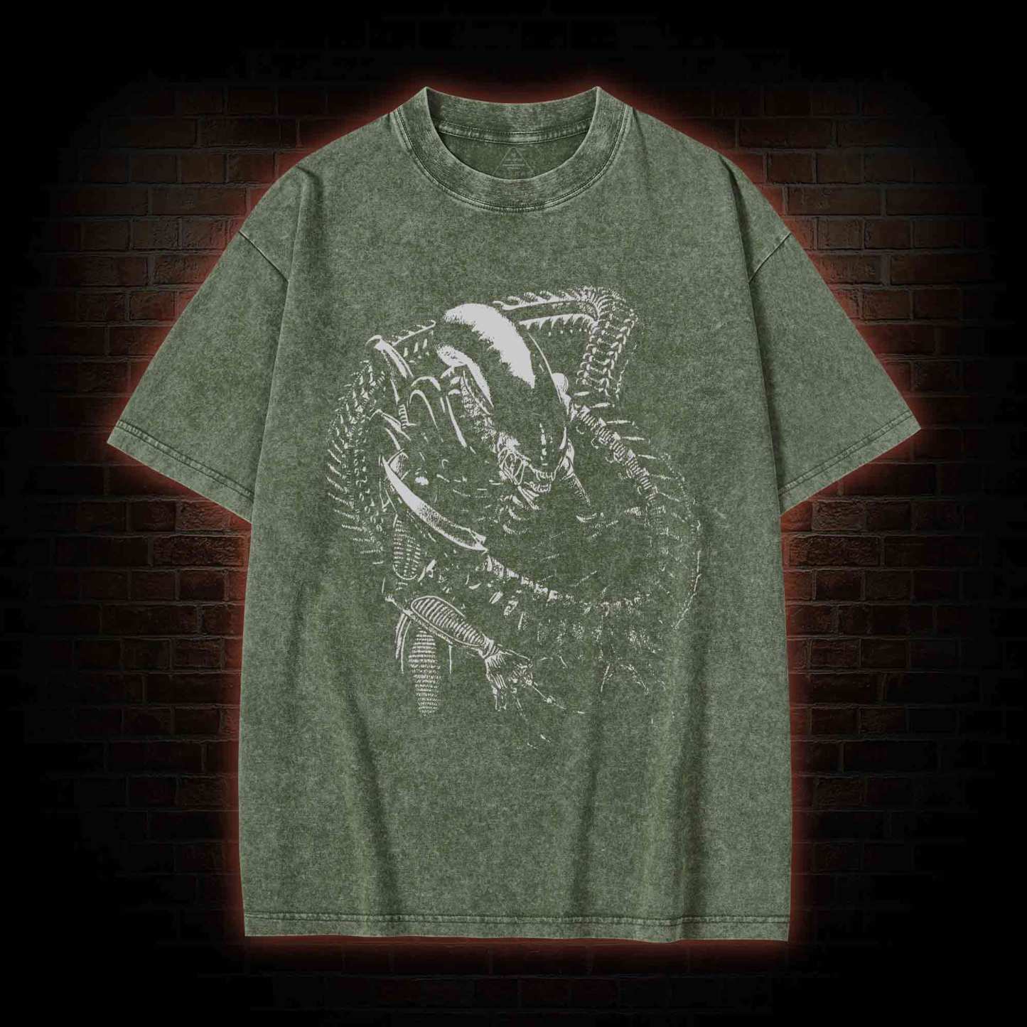 Alien Inspired Horror Washed T-Shirt