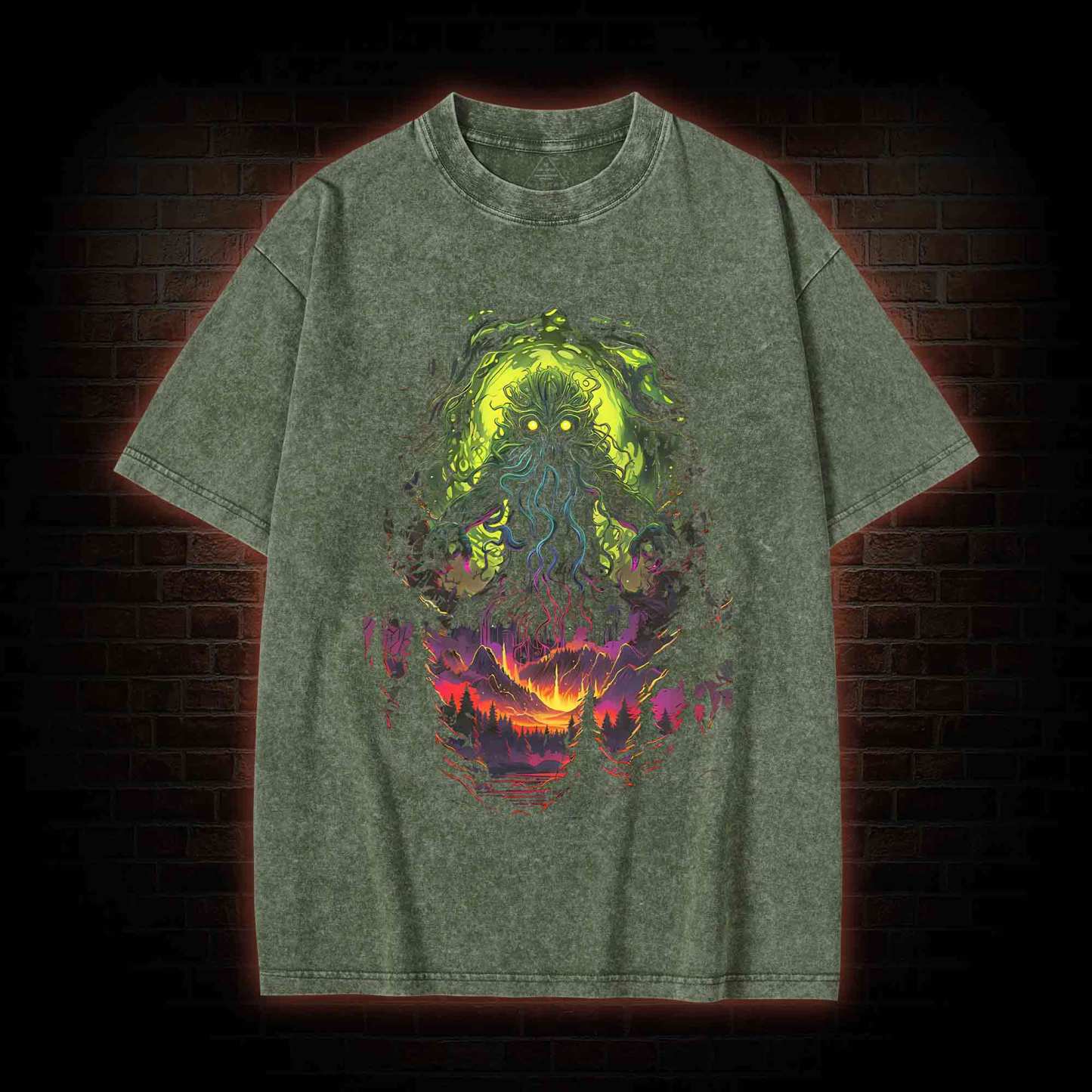 Cthulhu Terror Washed T-Shirt