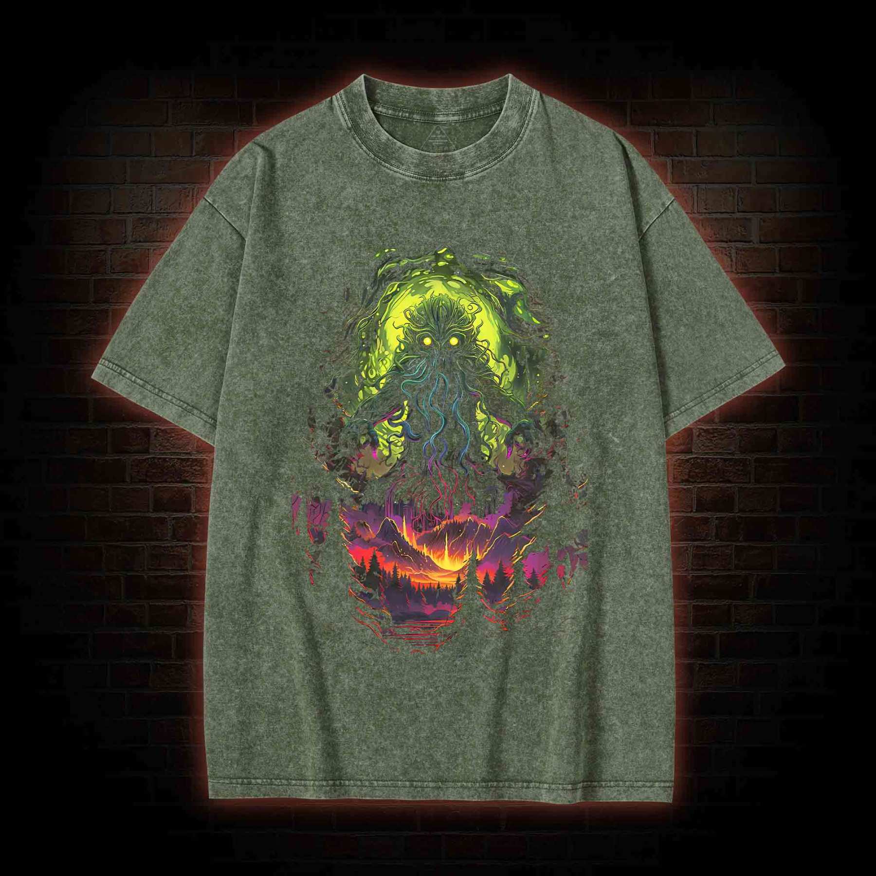 Cthulhu Terror Washed T-Shirt