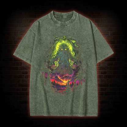 Cthulhu Terror Washed T-Shirt