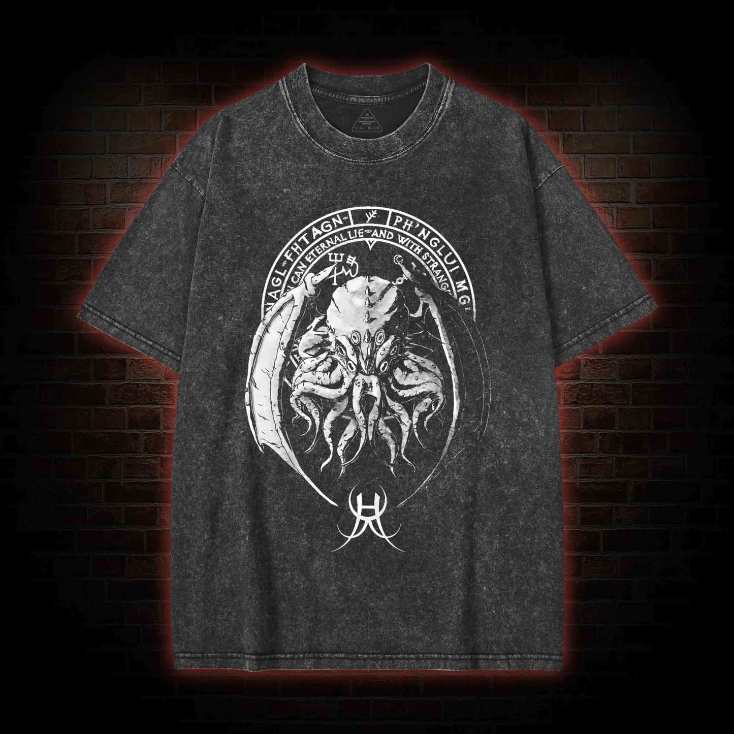Lord of Madness Cthulhu Washed T-shirt