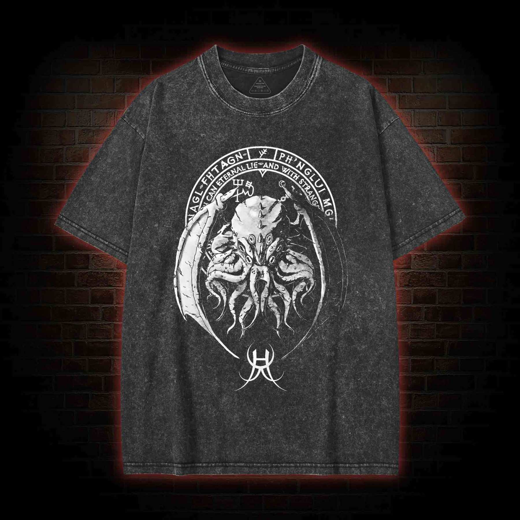 Lord of Madness Cthulhu Washed T-shirt