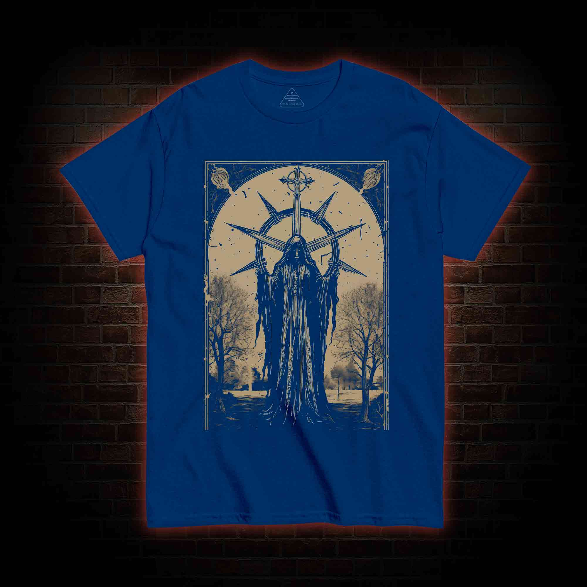 Death in Cloak Tarot Card T-Shirt