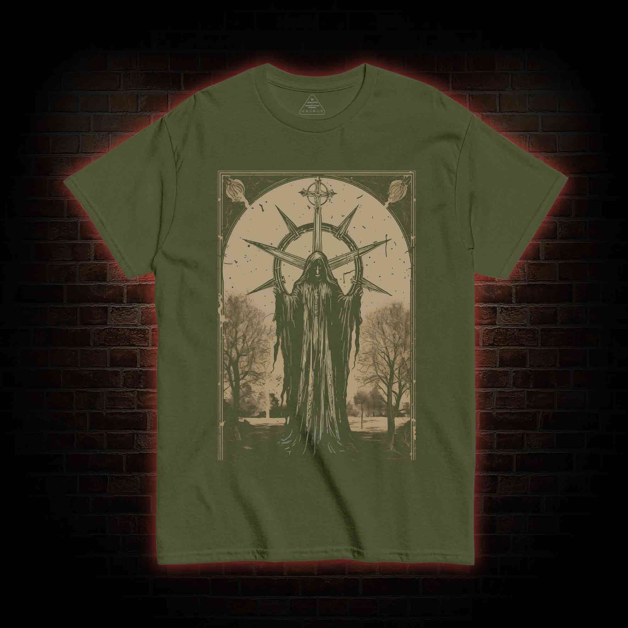 Death in Cloak Tarot Card T-Shirt