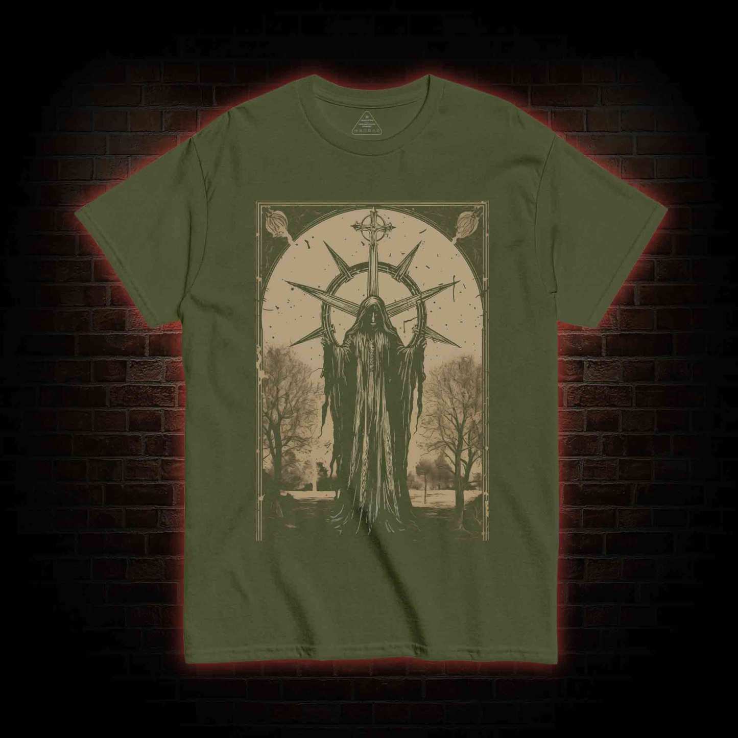 Death in Cloak Tarot Card T-Shirt