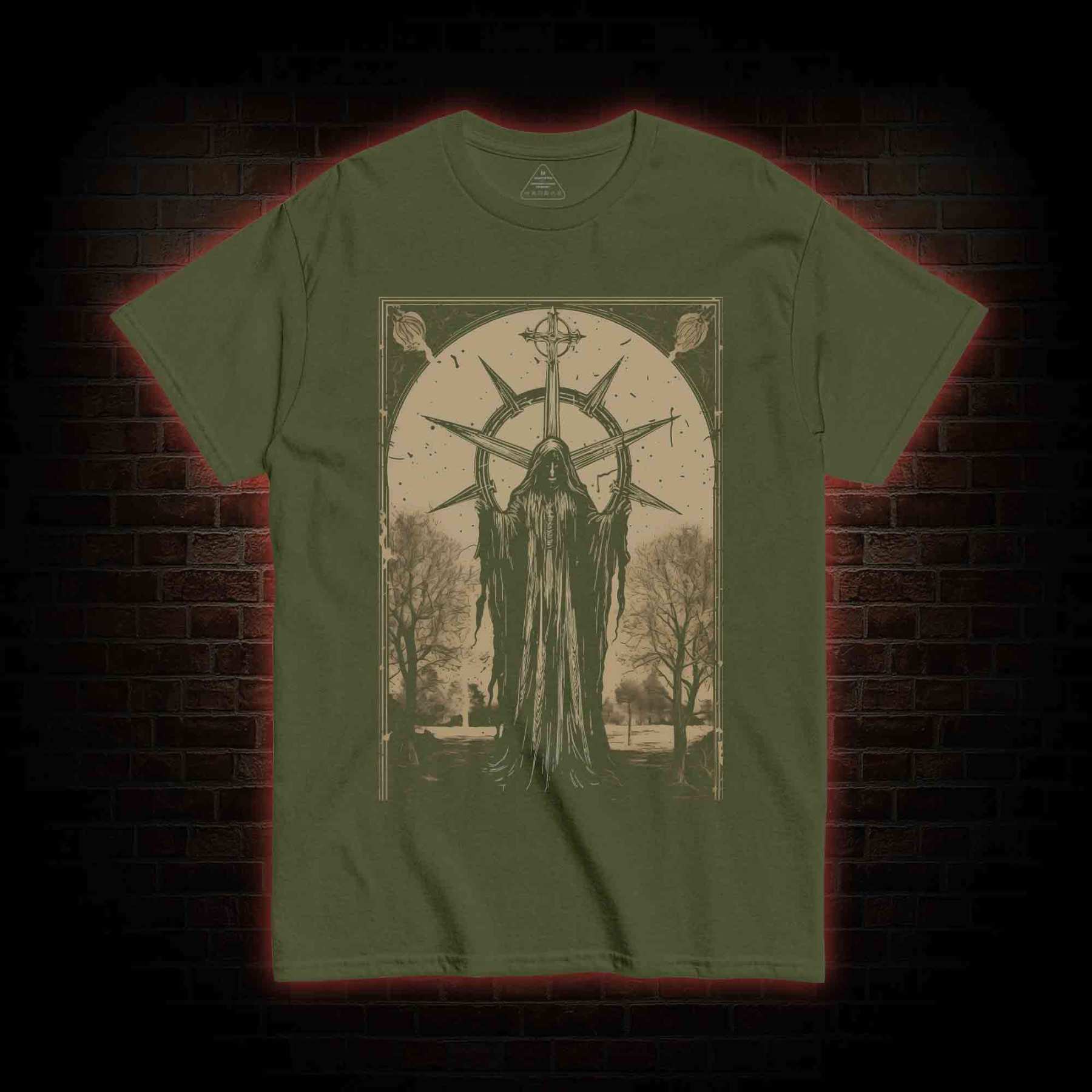 Death in Cloak Tarot Card T-Shirt