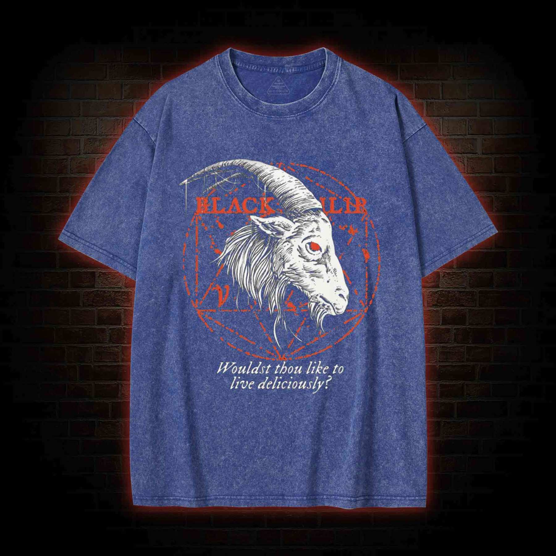 Black Phillip Washed T-shirt