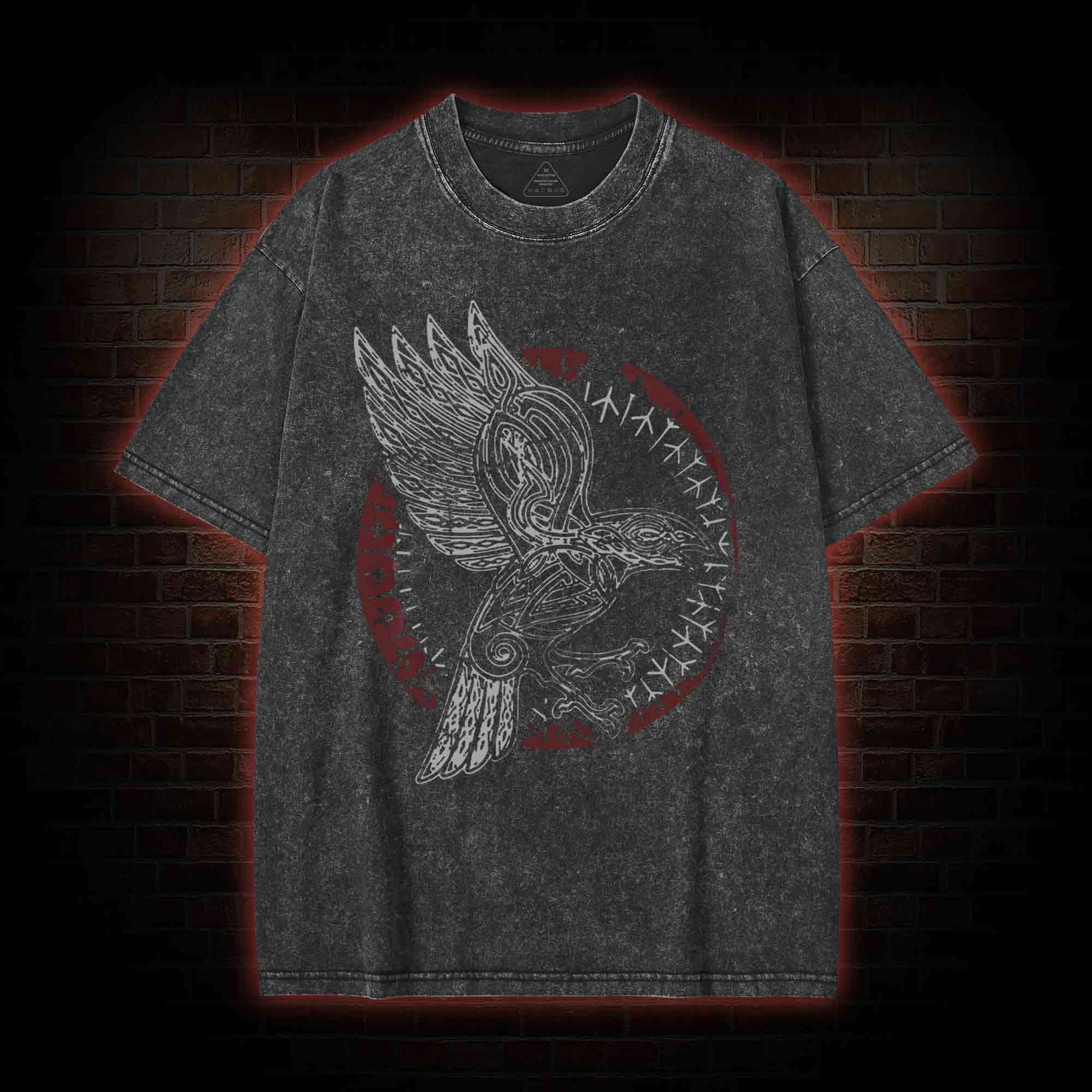 Odin's Raven Washed T-shirt