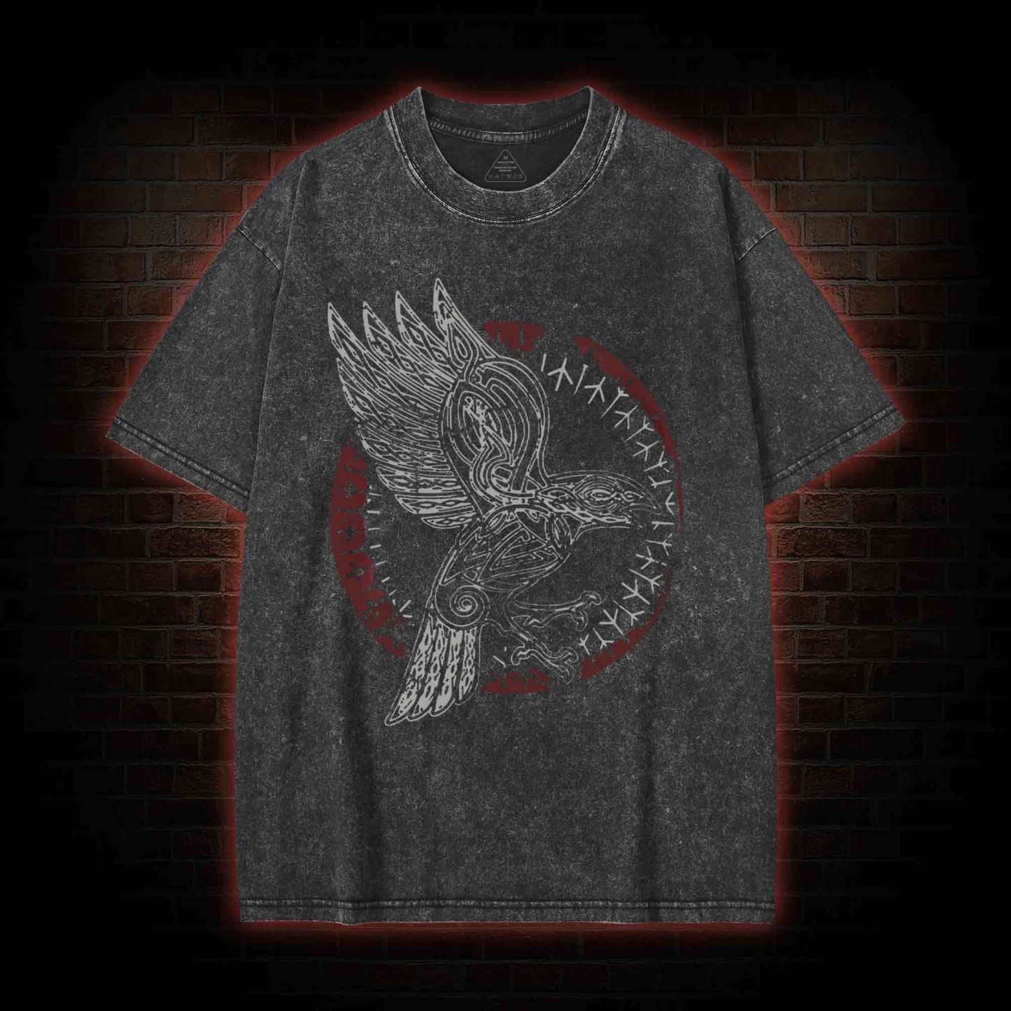 Odin's Raven Washed T-shirt