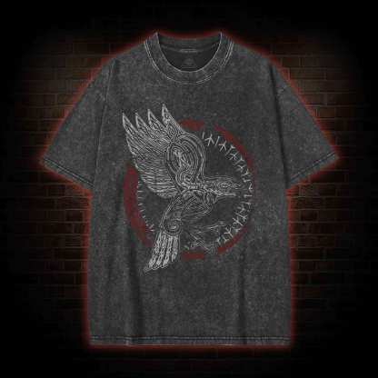 Odin's Raven Washed T-shirt
