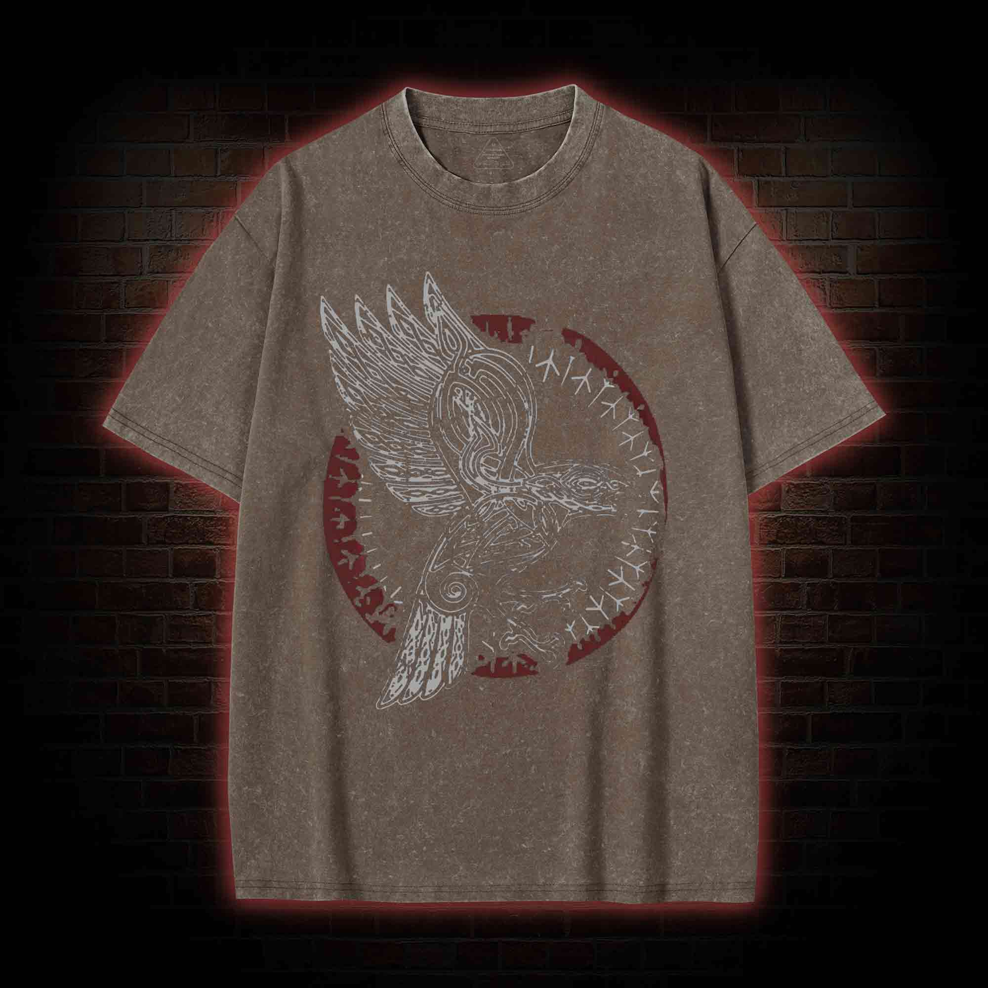 Odin's Raven Washed T-shirt