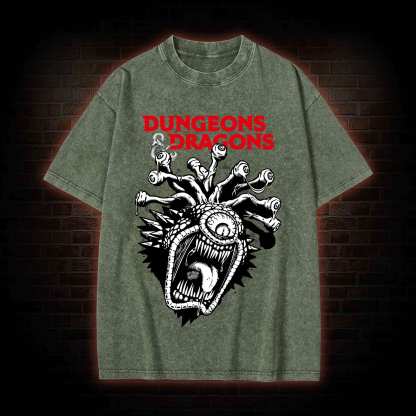 Dungeons Dragons Beholder Washed T-shirt