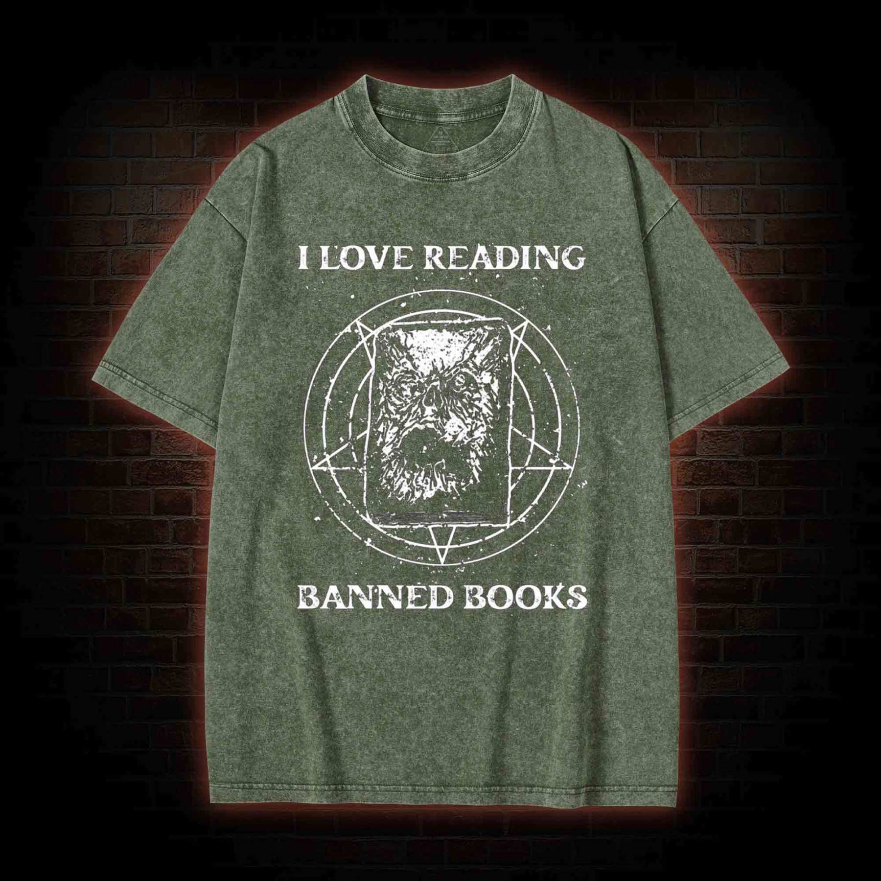 Evil Reader Washed T-shirt