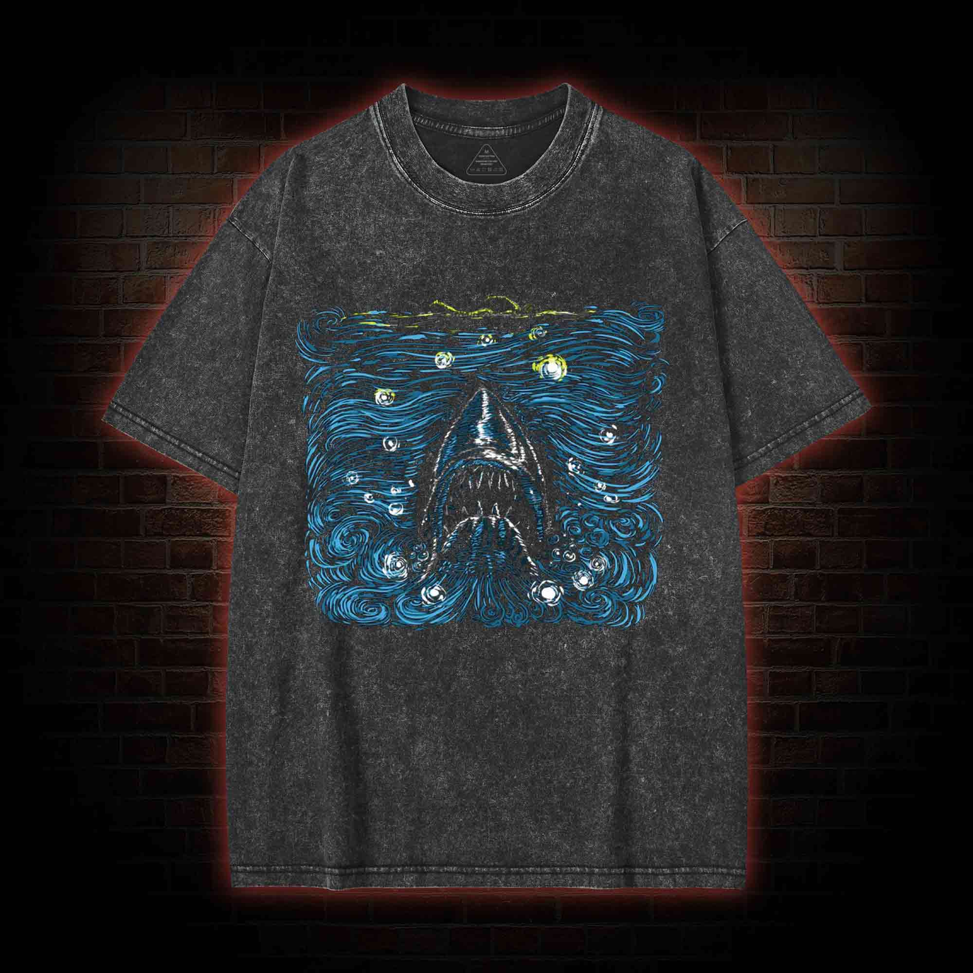 Starry Shark Washed T-shirt