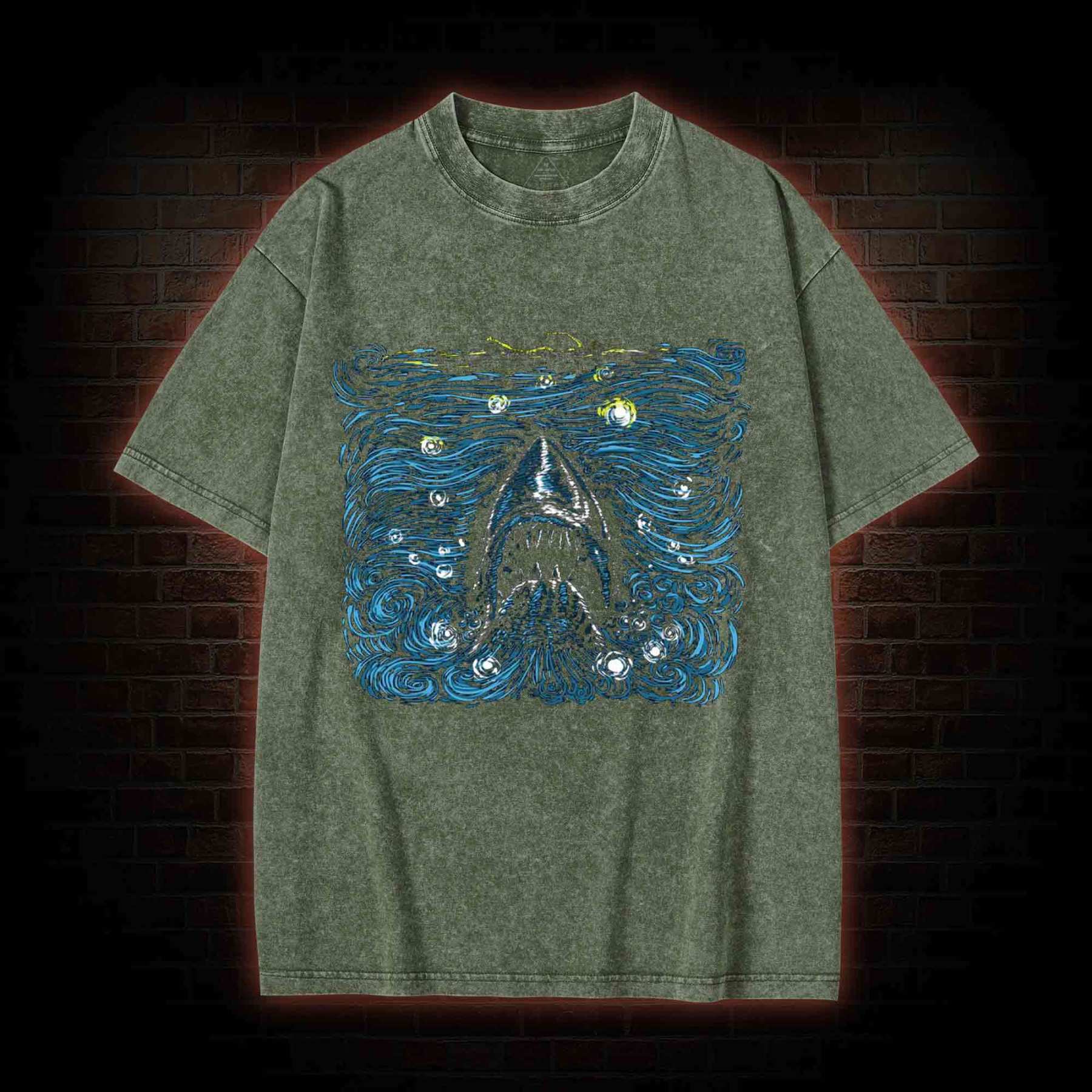Starry Shark Washed T-shirt