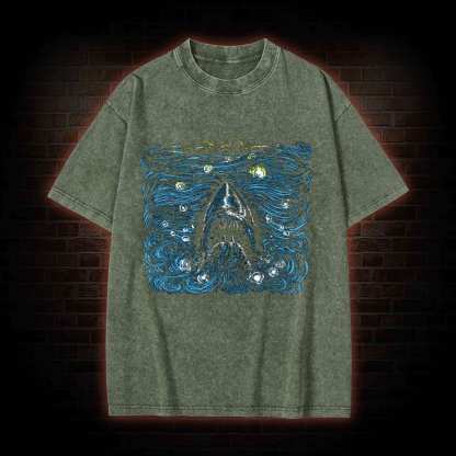 Starry Shark Washed T-shirt