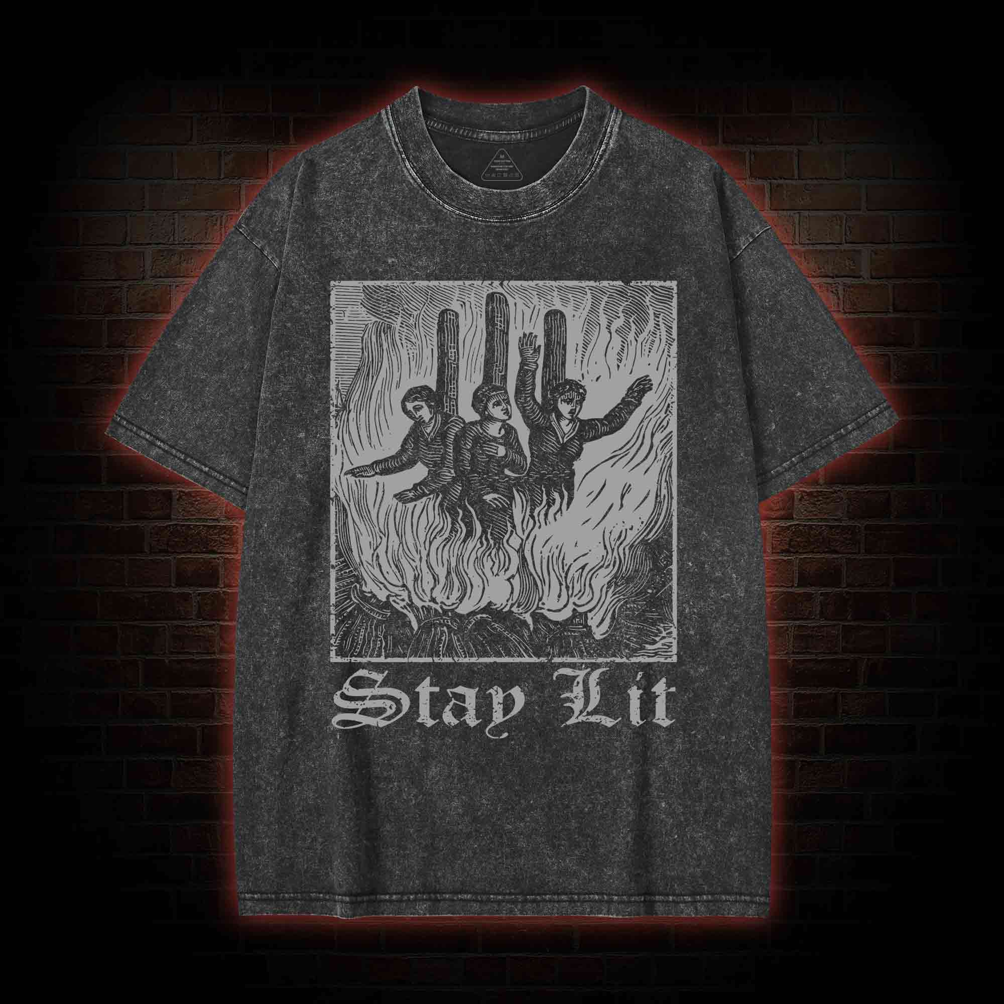 Stay Lit Washed T-shirt