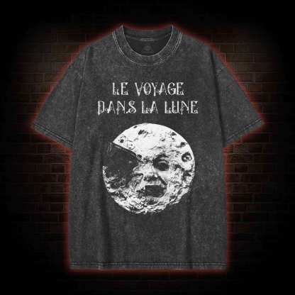 A Trip To The Moon Washed T-shirt
