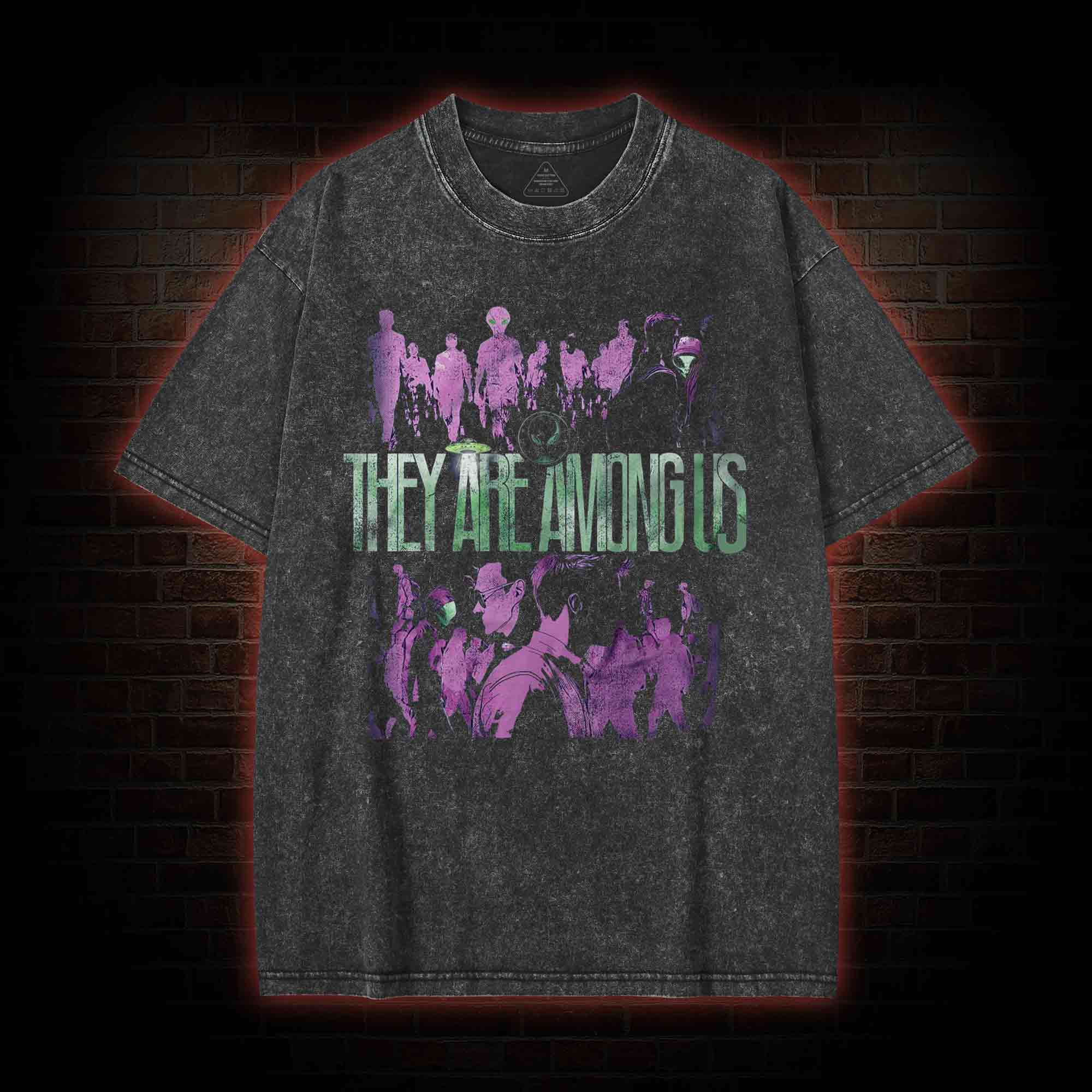 They Are Among Us Washed T-shirt