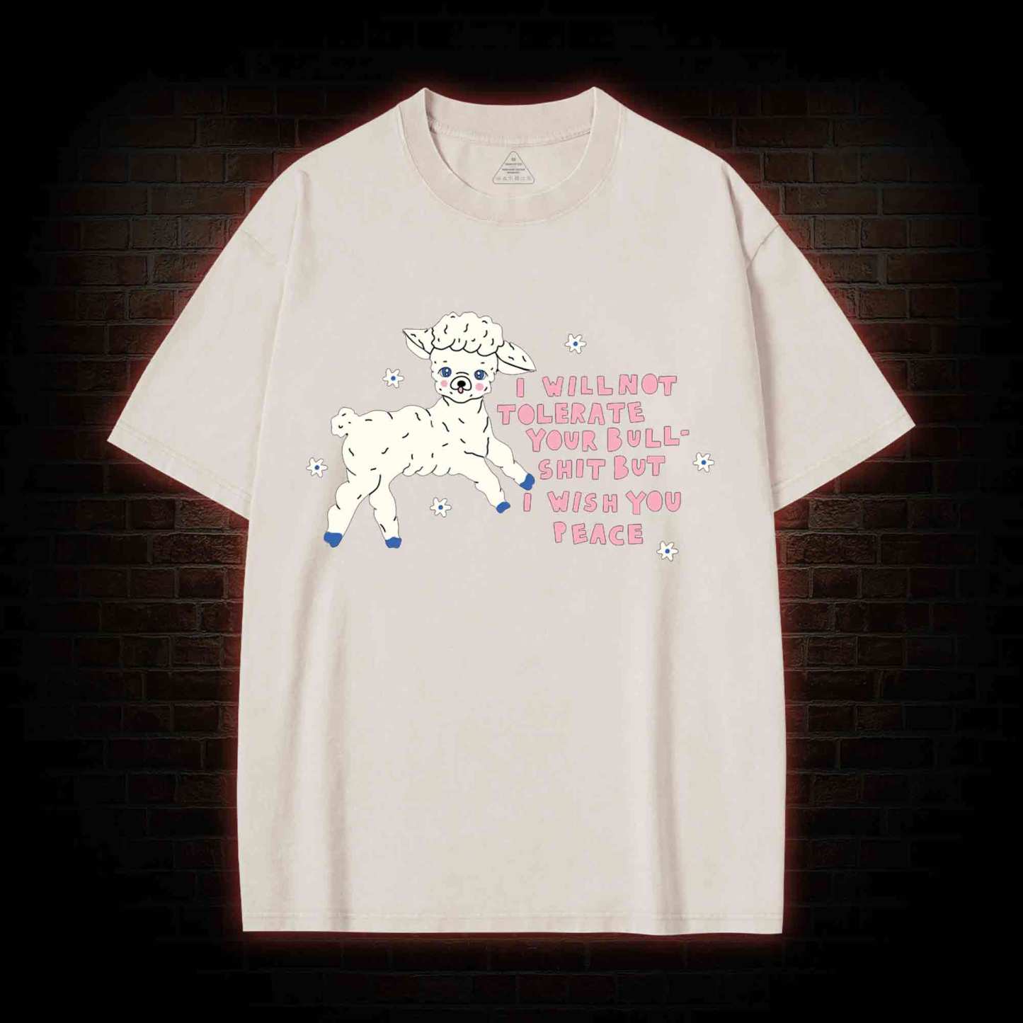 I Wish You Peace Washed T-shirt