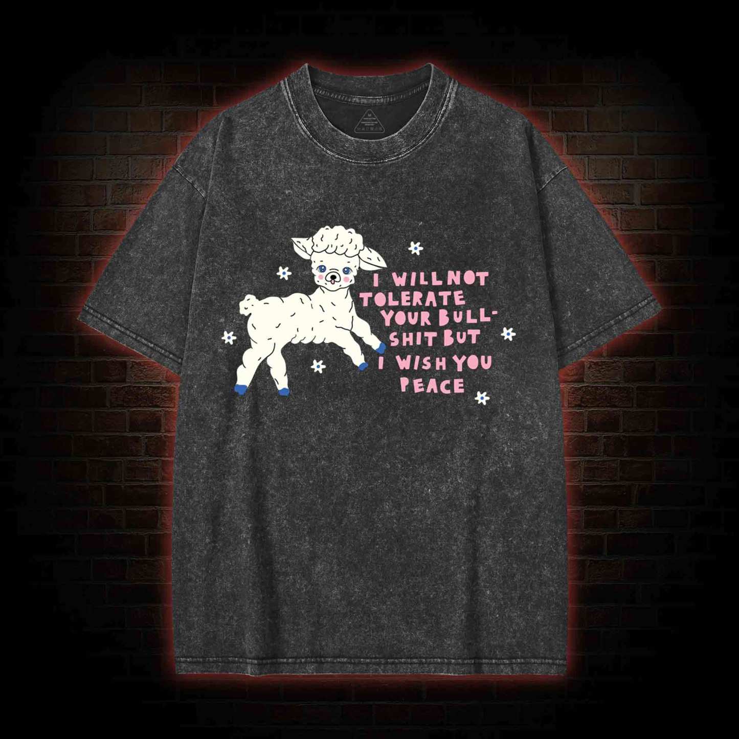 I Wish You Peace Washed T-shirt