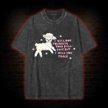 I Wish You Peace Washed T-shirt