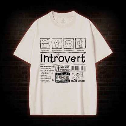 Introvert Washed T-shirt