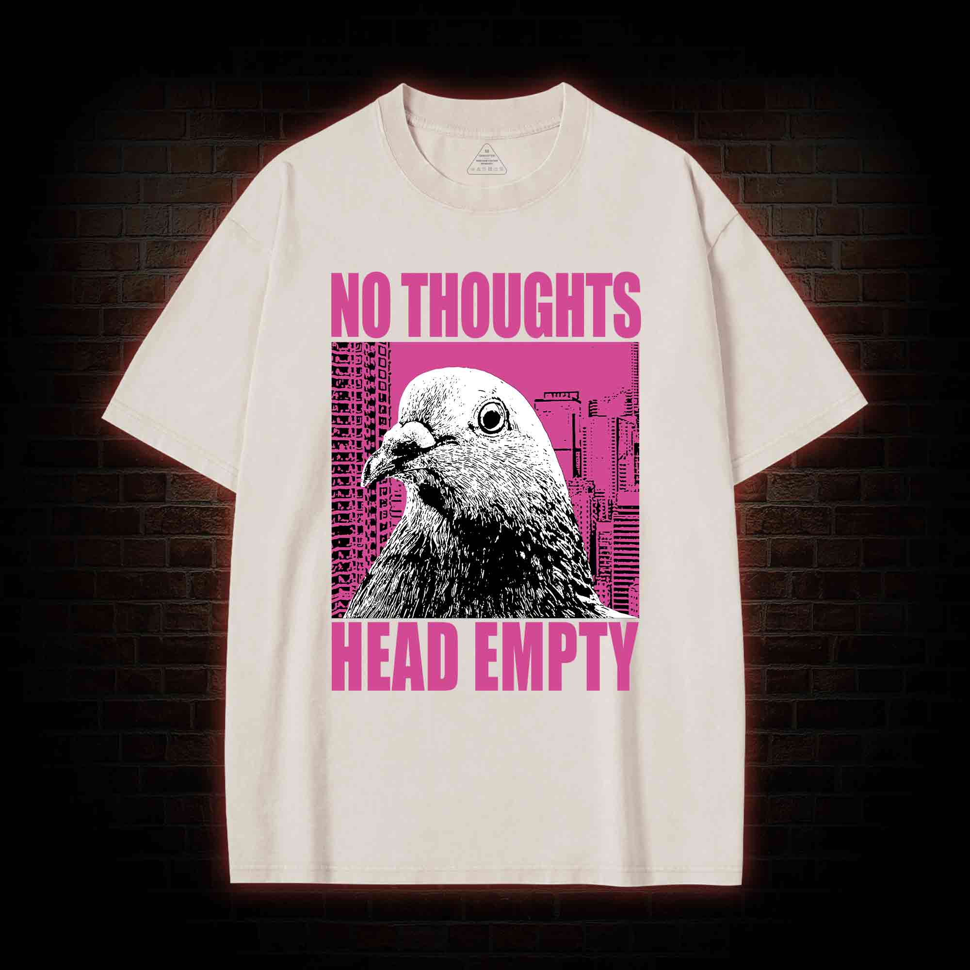 No Thoughts Head Empty Washed T-shirt