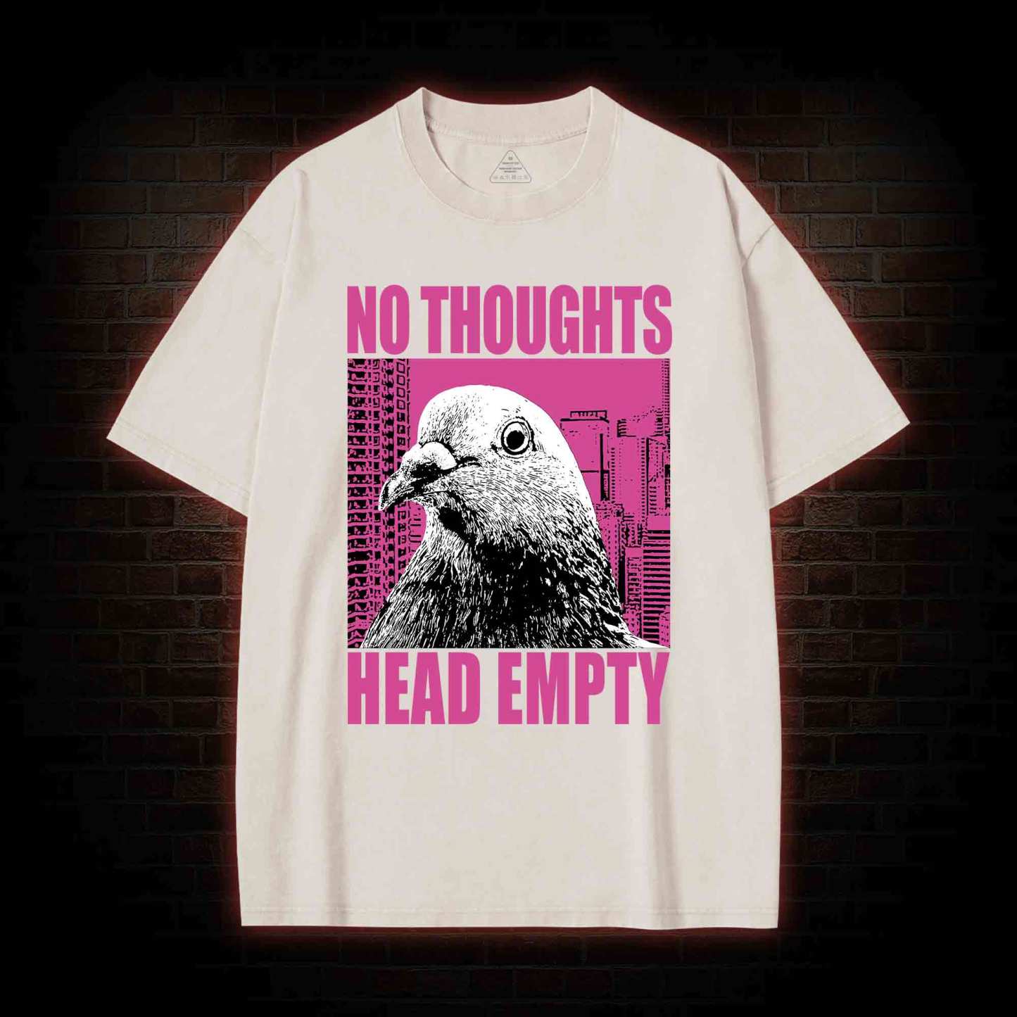 No Thoughts Head Empty Washed T-shirt