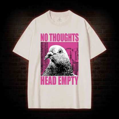 No Thoughts Head Empty Washed T-shirt