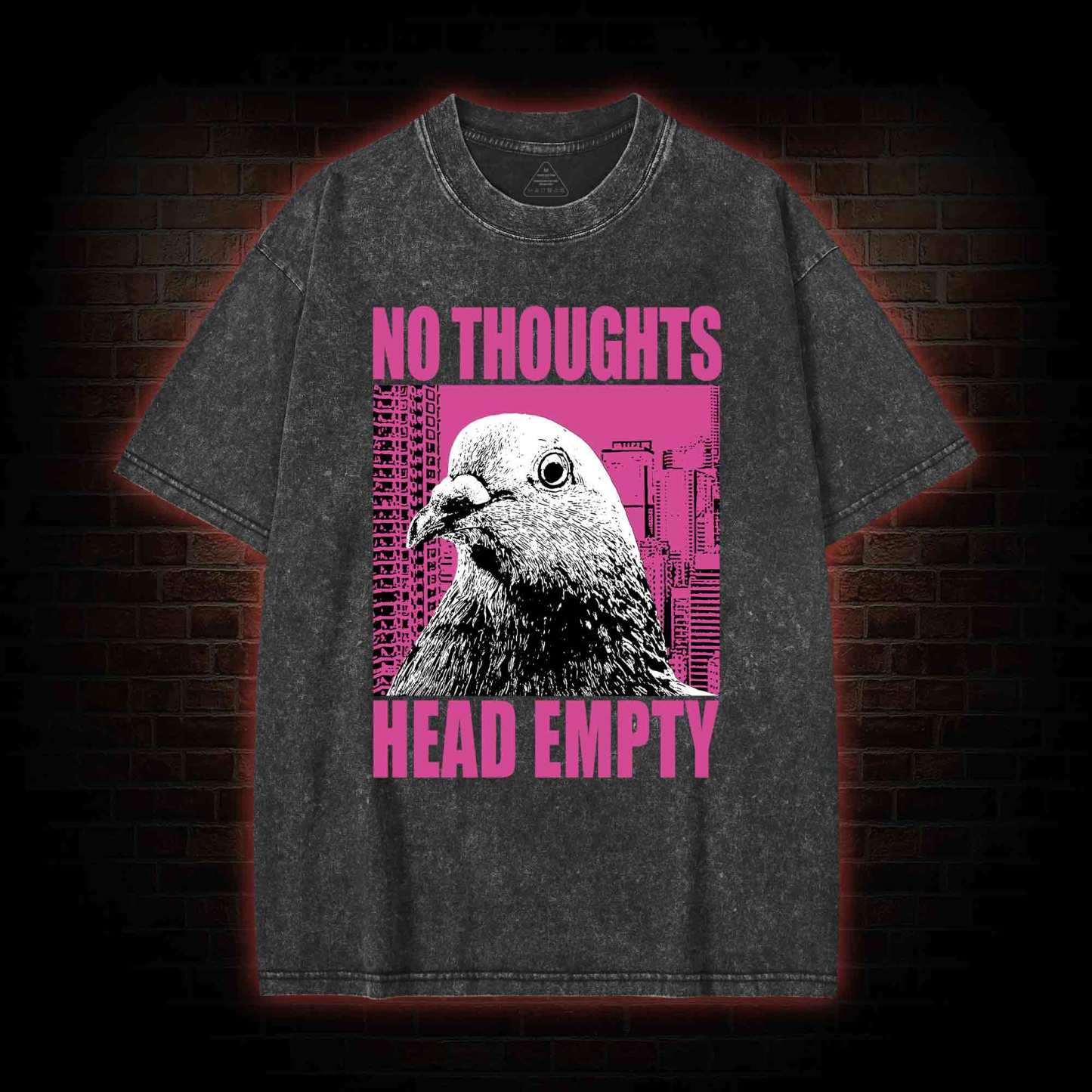 No Thoughts Head Empty Washed T-shirt