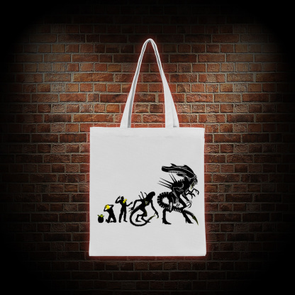 Alien Evolution Tote Bag