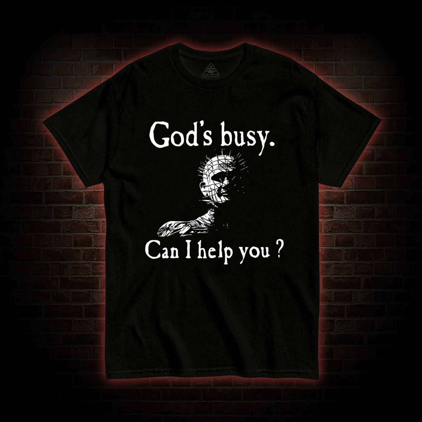 God's Busy Can I Help You? T-shirt