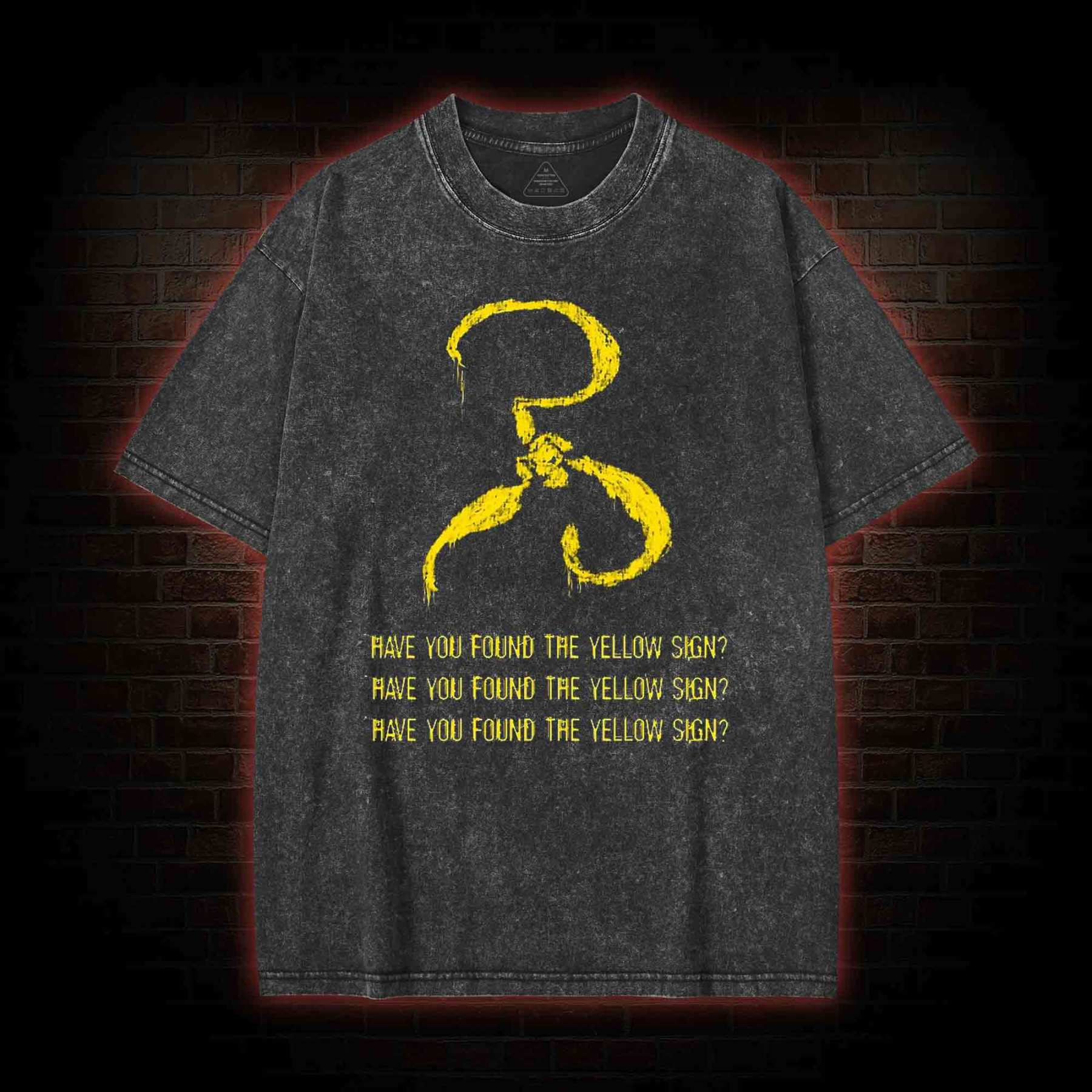 Have you found the Yellow Sign Washed T-shirt