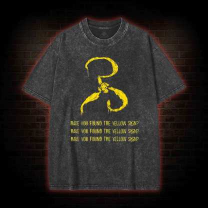Have you found the Yellow Sign Washed T-shirt