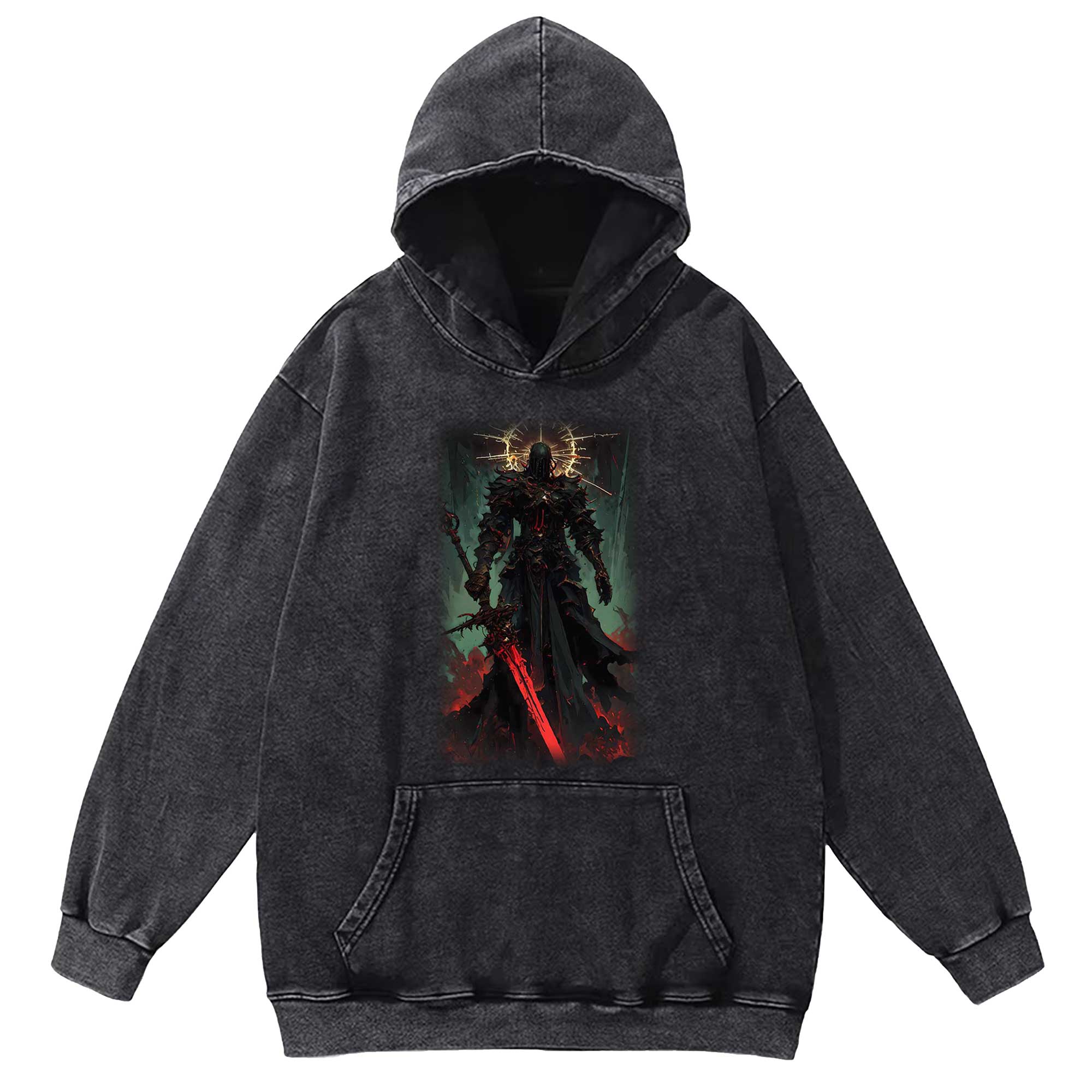 Dark Knight With Light Washed Hoodie
