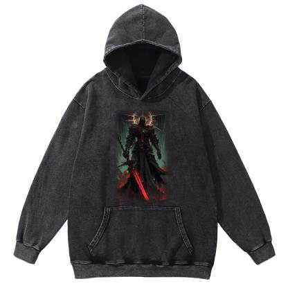 Dark Knight With Light Washed Hoodie
