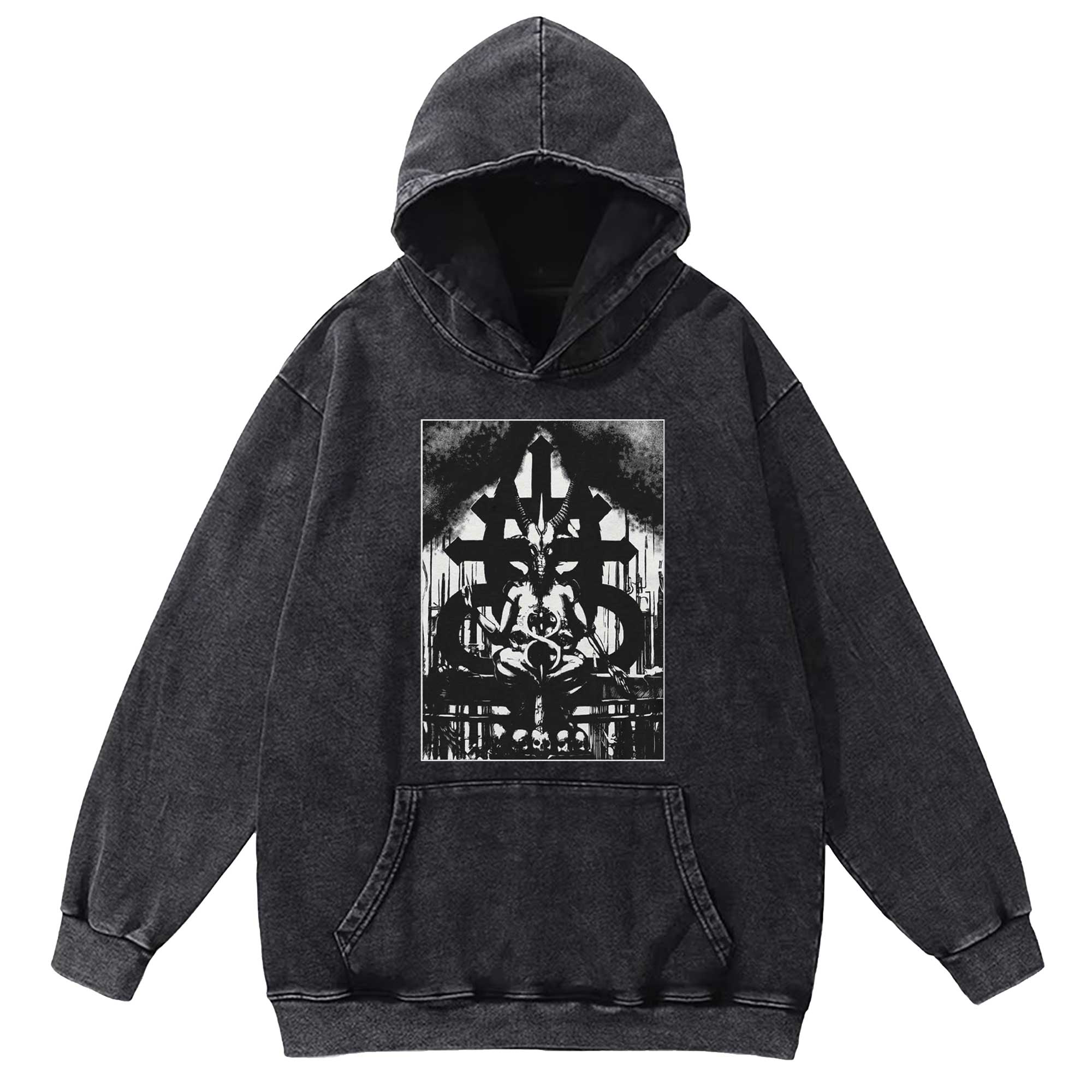 Baphomet Washed Hoodie