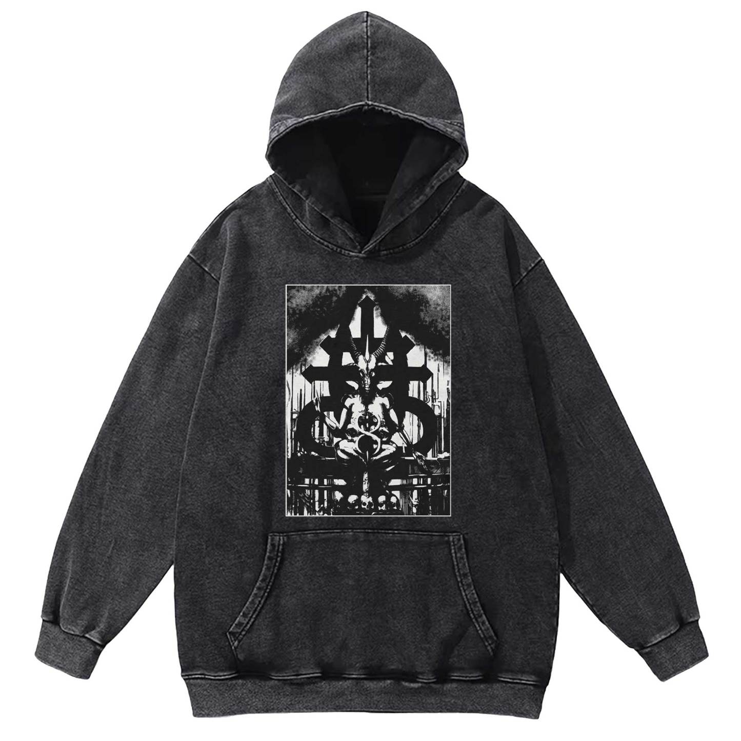 Baphomet Washed Hoodie