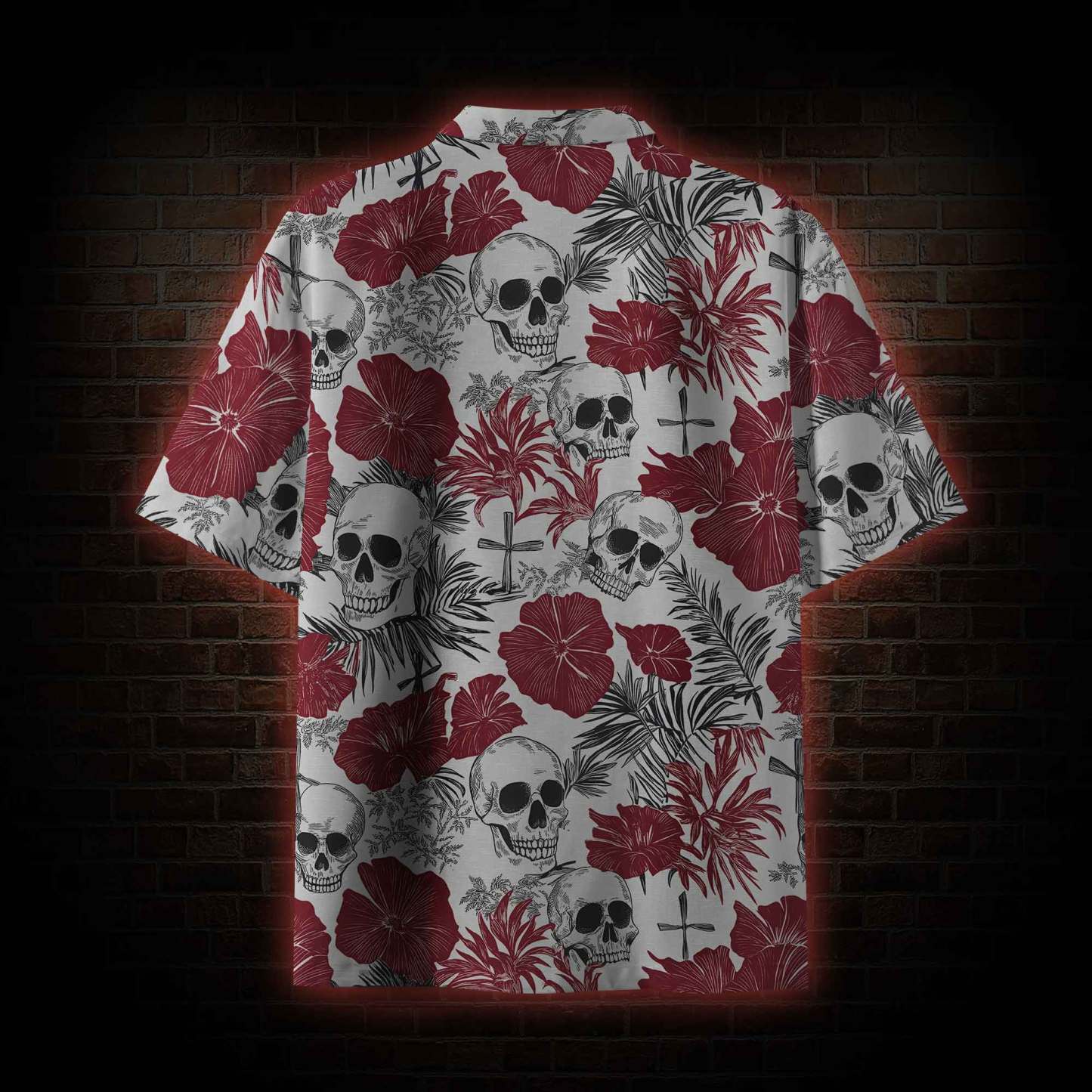Poppy and Skull Hawaiian Shirt