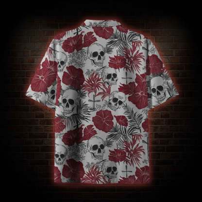 Poppy and Skull Hawaiian Shirt