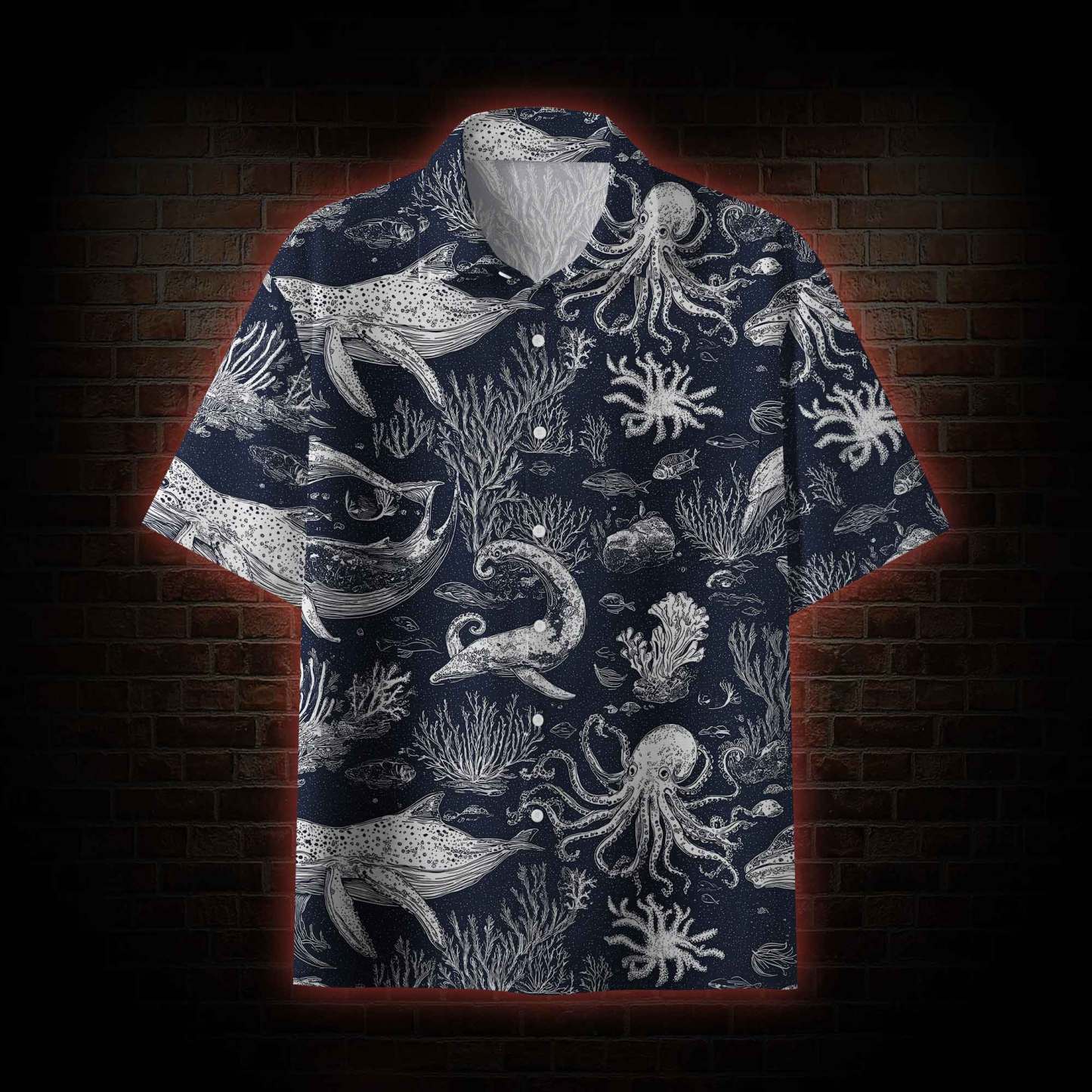 Cthulhu in the Deep Sea Hawaiian Shirt