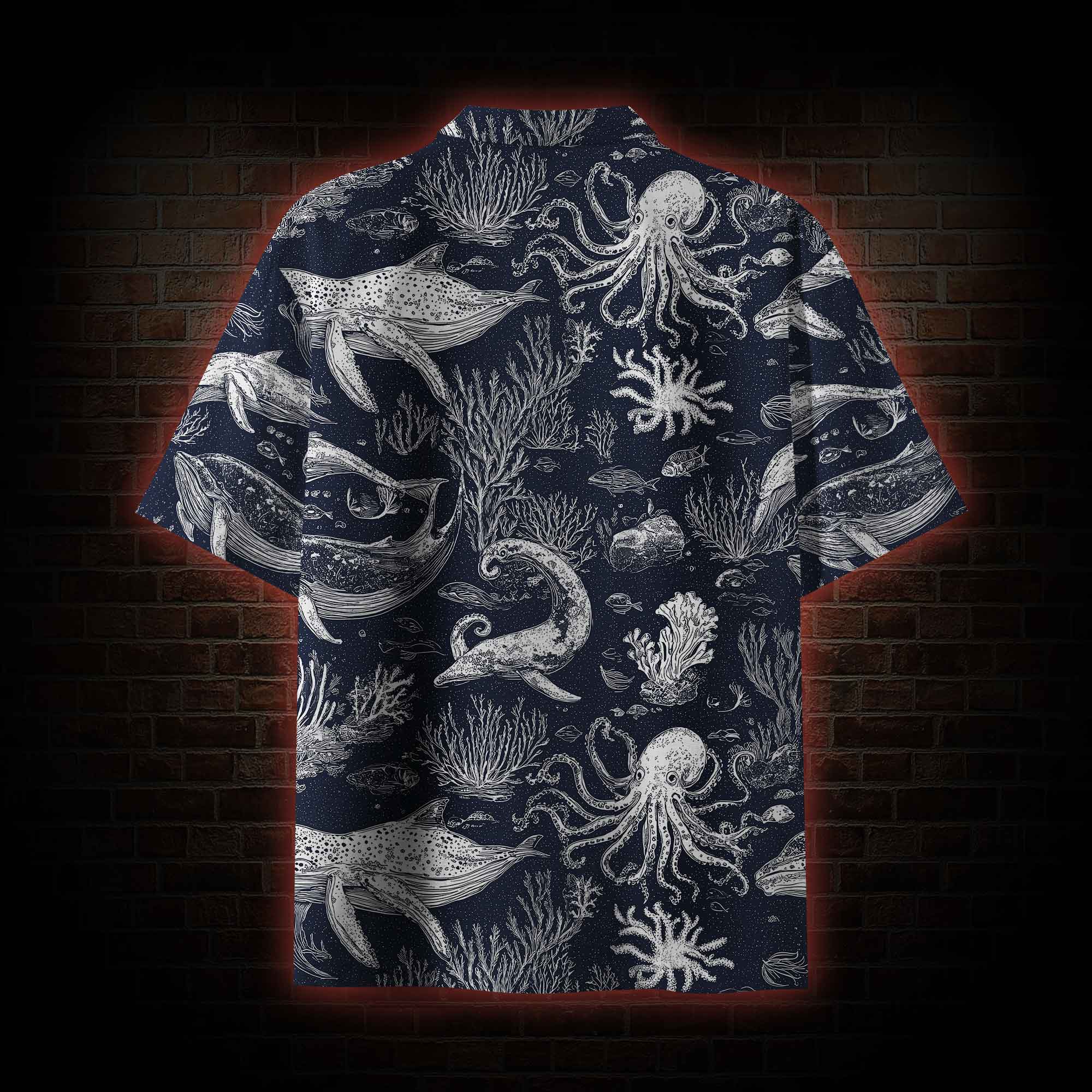 Cthulhu in the Deep Sea Hawaiian Shirt