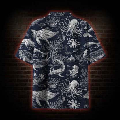 Cthulhu in the Deep Sea Hawaiian Shirt
