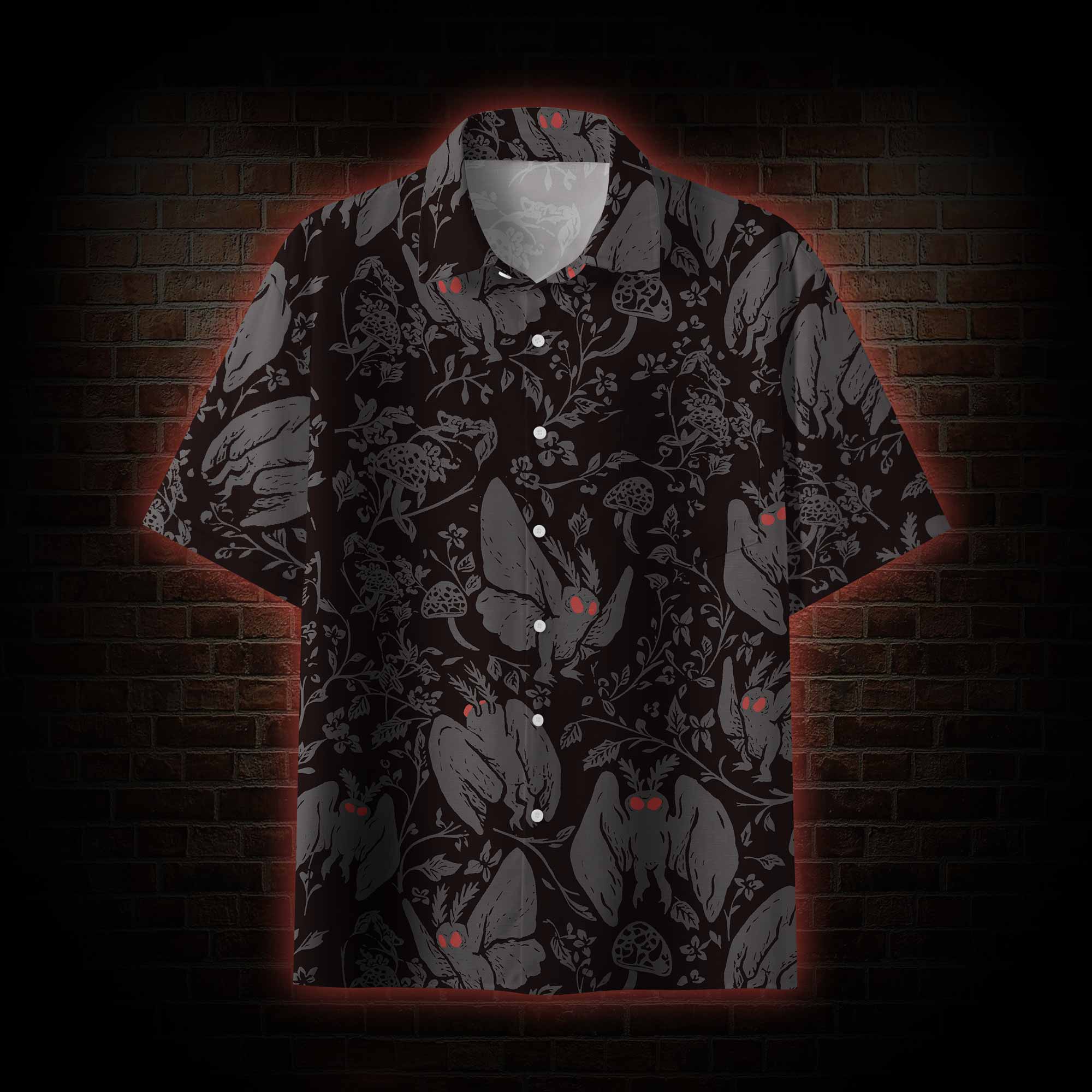 Mothman in the Jungle Hawaiian Shirt
