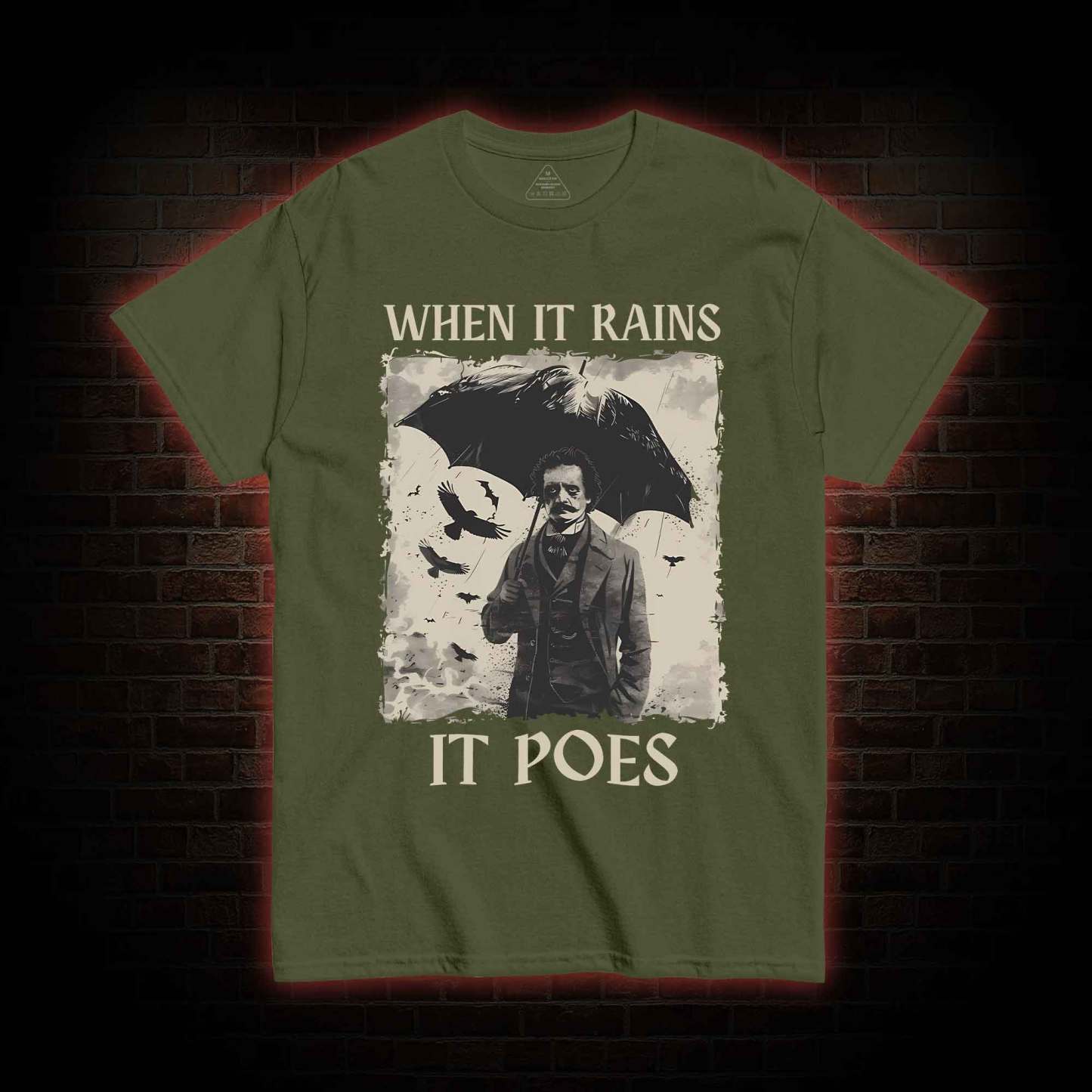 When It Rains It Poes T-shirt 